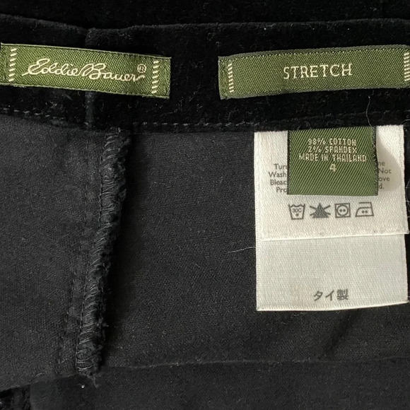 Eddie Bauer Velvet Velour Pants High Waist Stretch - Picture 9 of 10